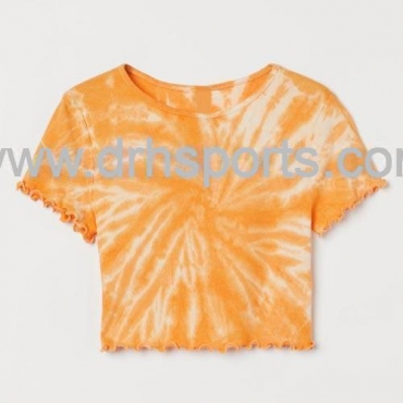 Cropped Tie Dye Top Dark yellow Manufacturers, Wholesale Suppliers in USA